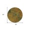Homeroots 8' Copper And Green Round Abstract Washable Indoor Outdoor Area Rug 603583 - alternate 6