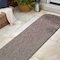 Jonathan Y Miles Modern Minimalist Radius Corner Solid Light Brown 2 ft. x 8 ft. Shaped Runner Rug SHP100D-28 - alternate 3