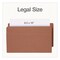 Pendaflex End Tab File Pocket, Dark Brown Gusset, 3.5" Expansion, Legal Size, Brown/Dark Brown, 10PK 1007049 - alternate 3