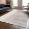 Homeroots 5' X 8' Ivory And Brown Abstract Washable Indoor Outdoor Area Rug 601219 - alternate 3