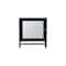 Homeroots 18" Black Wood, Metal Floating Bathroom Vanity 571352 - alternate 1