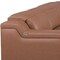Homeroots Chestnut Italian Leather Power Reclining U Shaped ten Piece Corner Sectional With Console 632584 - alternate 4