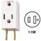 Leviton Wht 15A 3-Outlet Cube Tap R56-00531-01W - alternate 1