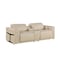 Homeroots 86in Cream and Black Italian Leather Power Reclining Loveseat With Storage 720525 - alternate 6