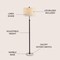 Jonathan Y June 65" Adjustable Metal/Marble LED Floor Lamp, Oil Rubbed Bronze JYL3022B - alternate 2