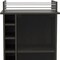 Homeroots 22in Espresso Wood Rolling Bar Cart With Wine Storage 477744 - alternate 3
