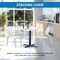 Office Star Products STC Series Straight Leg Stack Chair, White / Silver STC8300C4-11 - alternate 2