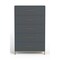 Homeroots 33" Gray Solid Wood Five Drawer Dresser 524130 - alternate 1