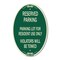 Signmission Reserved Parking Sign Reserved Parking Lot fo, 12 In X 18 In Architectural, Heavy Gauge Aluminum A-OV-G-1218-23040 - alternate 1