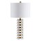 Jonathan Y Wellington 26.5" Quatrefoil Striped Resin LED Table Lamp, Brass JYL1010A - alternate 5