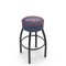 Holland Bar Stool Co 30" Washington Capitals Cushion Seat, Blk Wrinkle Base Swivel Bar Stool L8B130WshCap - alternate 1