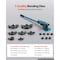 Vevor Manual Pipe Tube Bender Set 3/8", 1/2", 9/16", 5/8", 3/4", 7/8", 1" W/Dies SWG-25 - alternate 2