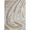 Homeroots 5' X 8' Taupe Brown And Beige Abstract Washable Indoor Outdoor Area Rug 601303 - alternate 3