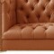 Homeroots 85" Camel Faux Leather Manufactured Wood Sofa 543961 - alternate 5