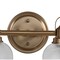 Jonathan Y Virginia 17.25" 2-Light Metal/Glass LED Vanity Light, Brass Gold JYL7408B - alternate 3