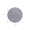 Homeroots 8' Blue And Gray Round Floral Washable Indoor Outdoor Area Rug 604212 - alternate 4