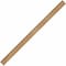 Charles Leonard Office Ruler, 24in Length x 1.3in Width, Wood, Metal, Brown 77324 - alternate 2