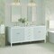 James Martin Vanities Myrrin 72in Double Vanity, Bright White w/ 3 CM Victorian Silver Silestone Top 485-V72-BW-FVSL - alternate 3