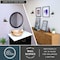 Vaxcel Galena 7.5 in W 1-Light Matte Black, Satin Nickel Nautical Coastal Bathroom Vanity Fixture W0401R - alternate 4