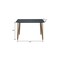 Homeroots 55" Black And Gold Wood And Steel Counter Height Dining Table 394793 - alternate 3