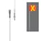 Safetywhips Warning Whip Heavy Duty Whip with Flag, White Whip, Orange Flag, Yellow Reflective X, 60 Length SW05QD-SXY - alternate 2