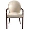 Leisuremod Opaline Series Elegant Wooden Dining Chair in Black Velvet and Taupe OC24BLTP - alternate 6