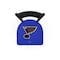 Holland Bar Stool Co 25" Blk Wrinkle St Louis Blues Stationary Counter Stool, Ladder Back L00425STLBlu - alternate 2