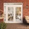 Vdomdoors Front Exterior Prehung Metal-Plastic Double Doors Clear Glass / MANUX 8100 White Silk / Office Comm MANUX8100DEXD-WS-W72+14xH80+14-RH-I - alternate 3