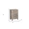 Homeroots 30" Gray Solid Wood Distressed One Drawer Nightstand 521201 - alternate 4