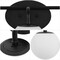 Jonathan Y Louis Parisian Globe 33" 5-Light Metal/Frosted Glass Modern Contemporary LED Vanity Light, Black JYL3559B - alternate 4