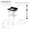 Kingston Brass 30-Inch Black Granite Console Sink with Acrylic Legs and Shelf, 8-Inch, 3-Hole KVPK30KAB0 - alternate 2