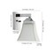 Jonathan Y Staunton 5" 1-Light Farmhouse Cottage Metal LED Vanity Light with Frosted Glass Shade, Chrome JYL7522B - alternate 5