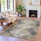 Homeroots 5' X 8' Black And Ivory Geometric Washable Indoor Outdoor Area Rug 631988 - alternate 4