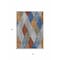 Homeroots 3' X 5' Gray Gold And Blue Argyle Washable Indoor Outdoor Area Rug 613693 - alternate 5