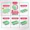 Bakken- Swiss BAKKEN 6-Piece Nonstick Baking Pan Set, Carbon Steel, PFOA-Free, Oven Safe, 450 DegF, Green Marble BAKDIEGR - alternate 7