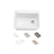 Kohler Riverby 27 undermount single-bowl workstation kitchen sink White 8668-5UPC-0 - alternate 2
