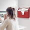 Acrimet Horizontal Triple File Folder Holder Organizer (Solid Red Color) 860.VM - alternate 4