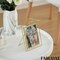 Fabulaxe 9x6" Vertical Decorative Gold Metal Floating Easel Back Picture Frame QI004844.S - alternate 2