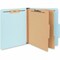 Universal Six-Section Classification Folders, 2 Dividers, 6 Fasteners, Letter Size, Light Blue, 20PK UNV10409 - alternate 2