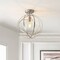 Jonathan Y Alba 13" Metal LED Flush Mount, Nickel JYL9514B - alternate 4