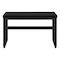 Homeroots Adjustable Black Wood and Metal Sled Computer Desk 490019 - alternate 2