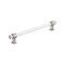 Amerock Glacio 8 inch 203mm Center-to-Center Clear/Satin Nickel Cabinet Pull BP36661CG10 - alternate 1