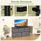 Simple Deluxe 5 Drawers Dresser for Bedroom, Wide Chest of Drawers, Storage Organizer Units with Fabric Bins for 3A88HKCABT5GRY - alternate 4