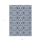 Homeroots 9' X 12' Navy Blue And Ivory Geometric Washable Indoor Outdoor Area Rug 594861 - alternate 5