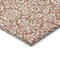 Homeroots 5' X 8' Coral And Ivory Damask Washable Indoor Outdoor Area Rug 595128 - alternate 2
