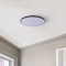 Jonathan Y Astrid 21.25" 1-Light Modern Minimalist Iron Circle Integrated LED Flush Mount, Black JYL7908A - alternate 5