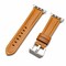 Elegani Leather Band Compatible with Apple Watch 49mm, Light Brown, Light Brown/Rose Gold/Yellow Gold Buckle OWLSPAM-LBRN-49 - alternate 1