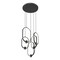 Z-Lite Saros Matte Black 5 Light Chandelier 4101-5MB-LED - alternate 3