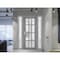 Vdomdoors Front Exterior Prehung FiberGlass Door Frosted Glass / Manux 8312 Grey Ash / 2 Sidelight Exterior W MANUX8312EXD-SS-W14+36+14 x H80-LH - alternate 2