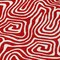 Homeroots 3' X 5' Red And Ivory Abstract Washable Indoor Outdoor Area Rug 599748 - alternate 7
